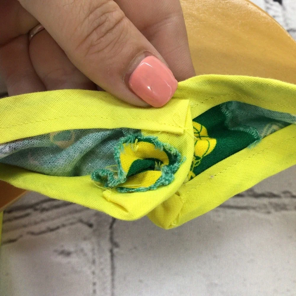 Oregon Ducks Bib Green Yellow Handmade
